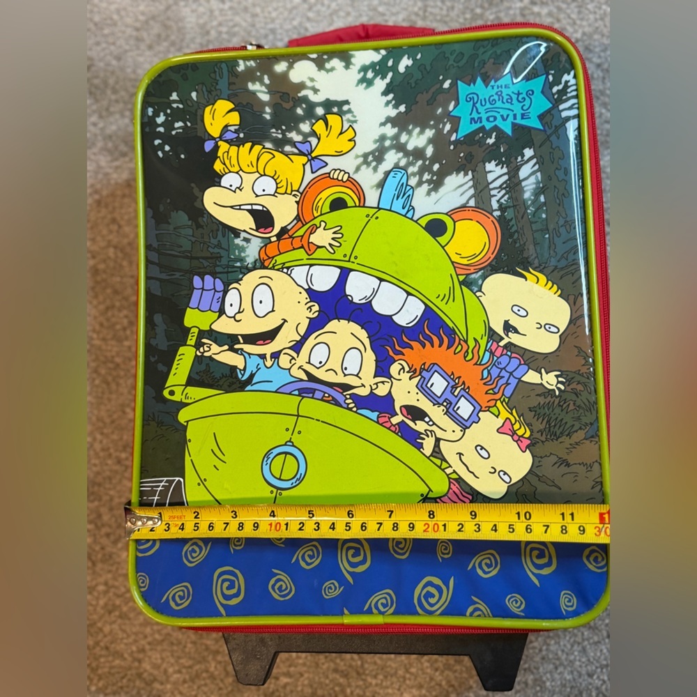Vintage 1998 Rugrats Movie Kids Rolling Suitcase | Rare Nickelodeon Luggage | - Picture 3 of 8